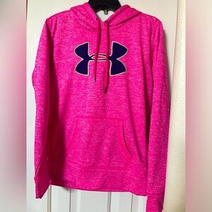 Under Armour hoodie, Cold gear. Pink, with blue symbol.